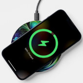 Blue Green Leafy abstract Wireless Charger (Phone)