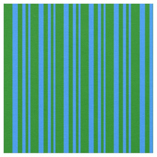 Blue & Green Lined Pattern Fabric