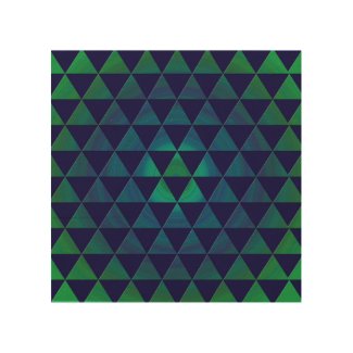 Blue Green Mandala Geometric Triangle Pattern