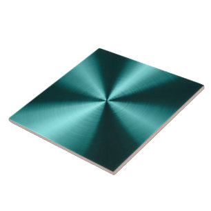Blue-Green Metallic Design Stainless Steel Look Ceramic Tile