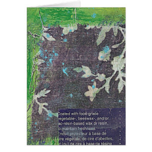 Blue Green Mixed Media Collage Cards