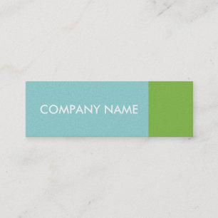 Blue Green Modern Mini Business Card