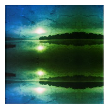 Blue Green Morning Sunrise Abstract At Ct River Po Acrylic Print by minx267 at Zazzle