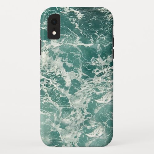 Blue Green Ocean Waves iPhone XR Case