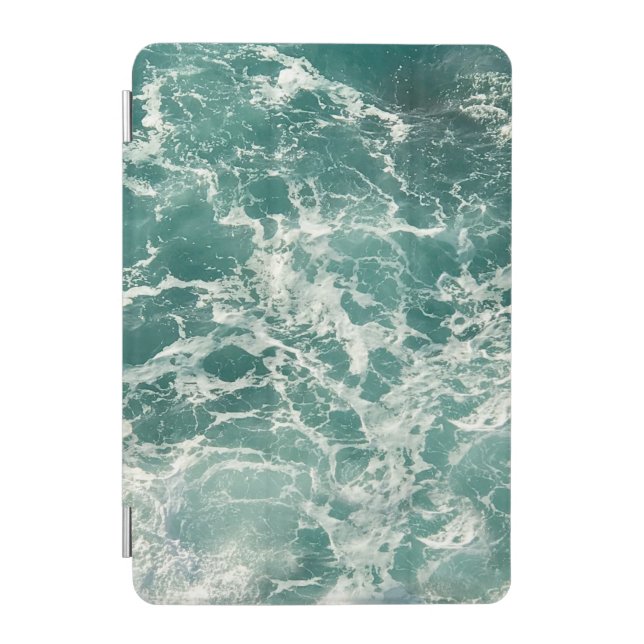 Blue Green Ocean Waves iPad Mini Cover (Front)