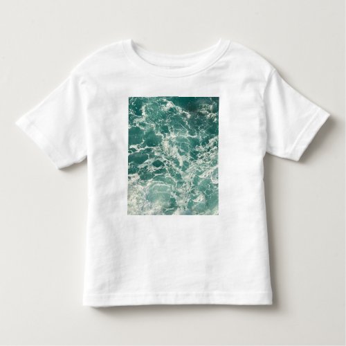 Blue Green Ocean Waves Toddler T_shirt