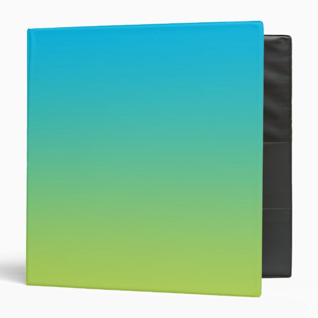 Blue & Green Ombre Binder (Front/Inside)