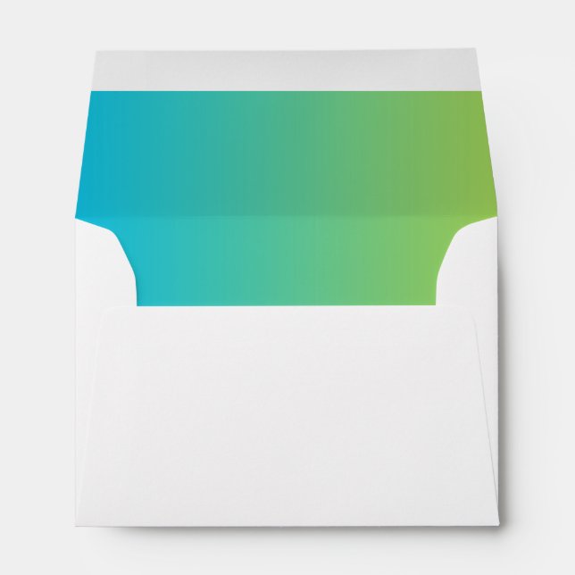 Blue & Green Ombre Envelope (Back (Bottom))