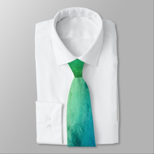 Blue Green Ombre Tie