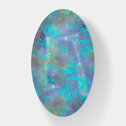 blue green opal paperweight