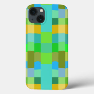 Blue Green Orange Purple Creamy Pattern Abstract iPhone 13 Case
