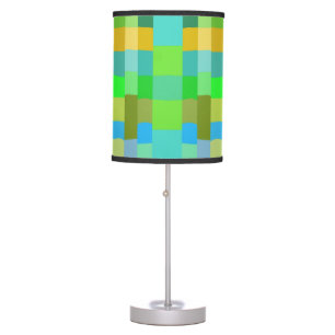 Blue Green Orange Purple Creamy Pattern Abstract Table Lamp