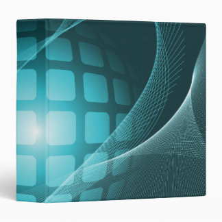 blue green orb abstract notebook 3 ring binder