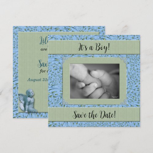 Baby Shower for a Boy Save the Date Personalized Invitations