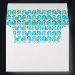 Blue Green Pattern Rainbows Custom Baby Shower Envelope<br><div class="desc">Check out this lovely envelope with a rainbow pattern! Matches my baby shower invitation design. Click "personalize" to edit the return address on the back flap. Rainbow design is featured above the return address and on the front, you can handwrite or print the recipient address below or remove it too....</div>