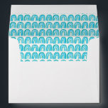 Blue Green Pattern Rainbows Custom Baby Shower Envelope<br><div class="desc">Check out this lovely envelope with a rainbow pattern! Matches my baby shower invitation design. Click "personalize" to edit the return address on the back flap. Rainbow design is featured above the return address and on the front, you can handwrite or print the recipient address below or remove it too....</div>