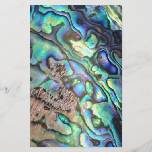 Blue green paua abalone shell detail (Front)