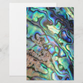 Blue green paua abalone shell detail (Front/Back)