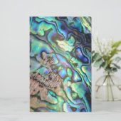 Blue green paua abalone shell detail (Standing Front)