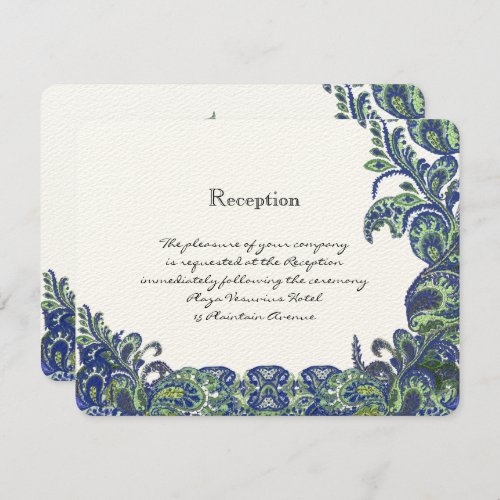 Blue  Green Peacock Wedding Invitations