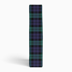 Blue Green Plaid 3 Ring Binder