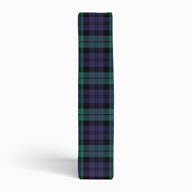 Blue Green Plaid 3 Ring Binder (Spine)