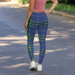 Blue Green Plaid Rustic Tartan Leggings<br><div class="desc">Upgrade your traditional winter wardrobe with these bold,  darker,  and quality leggings featuring green blue tartan plaid pattern. Great for the holidays and perfect for any winter activities,  training,  or workouts.</div>