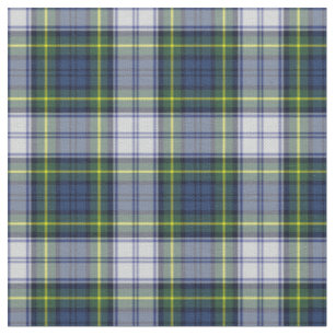 Blue Green Plaid Tartan Fabric