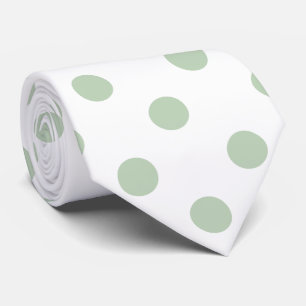 Blue/green polka dots design tie