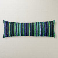 Blue, green, purple geometric with stripes
