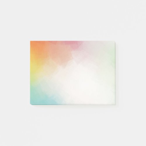 Blue Green Purple Pink Red Yellow Abstract Art Post_it Notes
