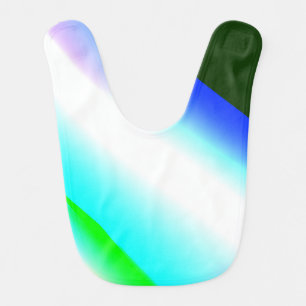 Blue green rainbow abstract texture pattern art  t baby bib