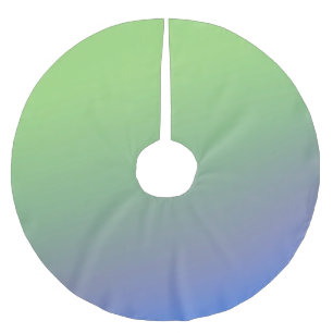 Blue green rainbow abstract texture pattern art t brushed polyester tree skirt