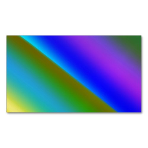 Blue green rainbow abstract texture pattern art  t business card magnet