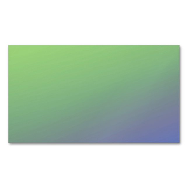 Blue green rainbow abstract texture pattern art  t business card magnet (Front)