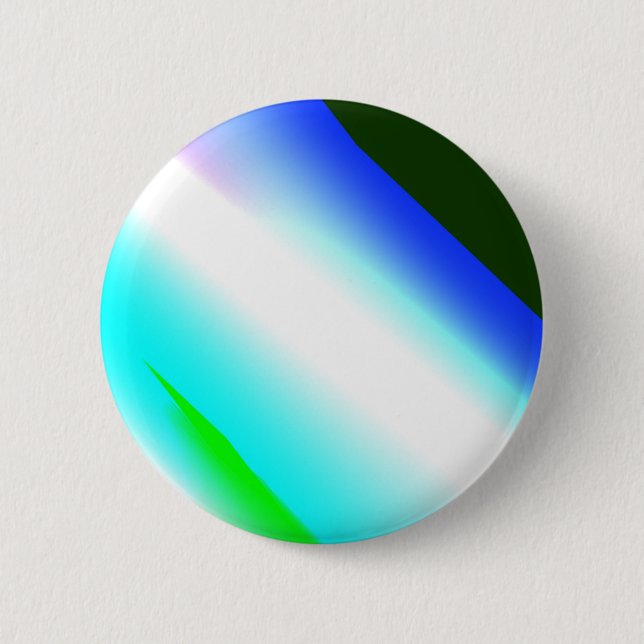 Blue green rainbow abstract texture pattern art  t button (Front)