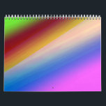 Blue green rainbow abstract texture pattern art  t calendar<br><div class="desc">Design</div>