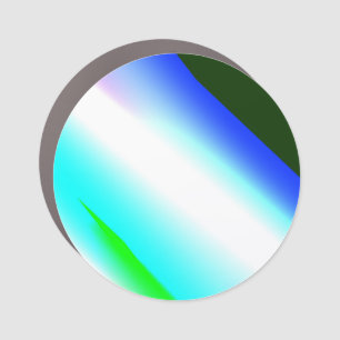 Blue green rainbow abstract texture pattern art  t car magnet