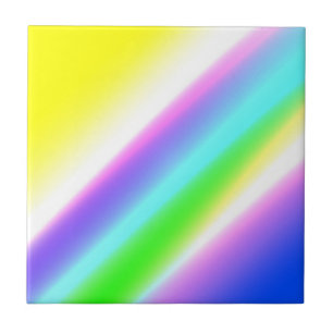 Blue green rainbow abstract texture pattern art  t ceramic tile