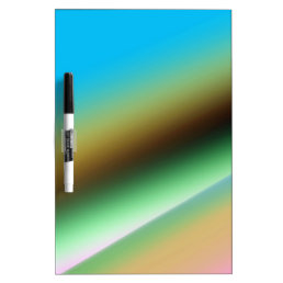 Blue green rainbow abstract texture pattern art  t dry erase board