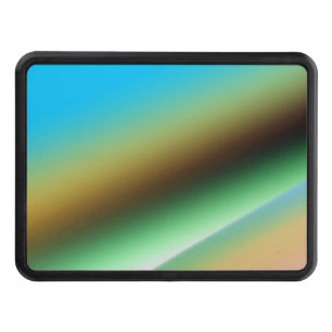 Blue green rainbow abstract texture pattern art t hitch cover