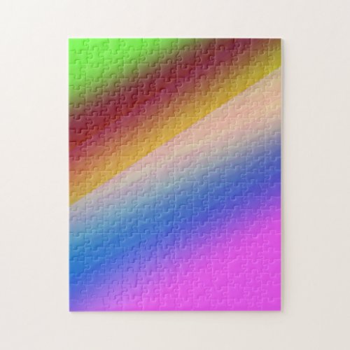 Blue green rainbow abstract texture pattern art  t jigsaw puzzle