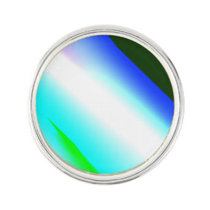 Blue green rainbow abstract texture pattern art t lapel pin