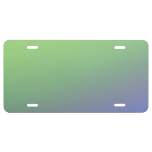 Blue green rainbow abstract texture pattern art t license plate