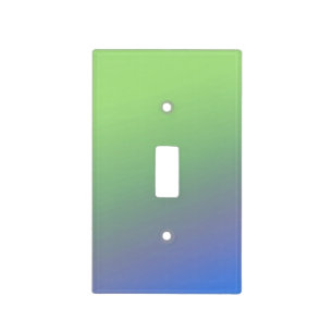 Blue green rainbow abstract texture pattern art t light switch cover