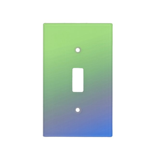 Blue green rainbow abstract texture pattern art  t light switch cover (Front)
