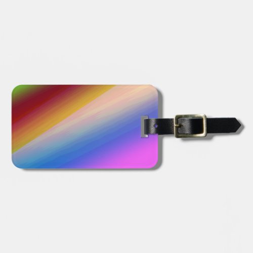 Blue green rainbow abstract texture pattern art  t luggage tag