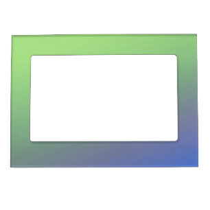 Blue green rainbow abstract texture pattern art t magnetic frame