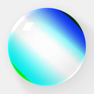 Blue green rainbow abstract texture pattern art t paperweight