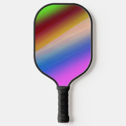 Blue green rainbow abstract texture pattern art  t pickleball paddle